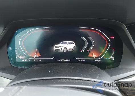 2021 BMW X7 xDrive40I из США, поврежденный, VIN 5UXCW2C07M9H53899